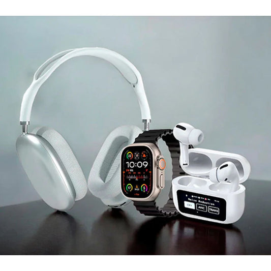 Combo diadema+Reloj+Aud con Pantalla